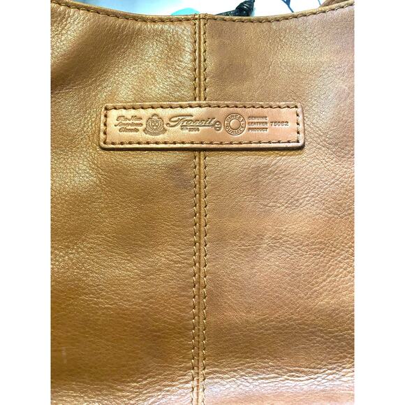Vintage Fossil‎ 75082 Brown leather Key Shoulder Bag Vintage fossil handbag - Picture 5 of 9